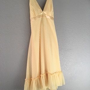 Yellow bridesmaid dress